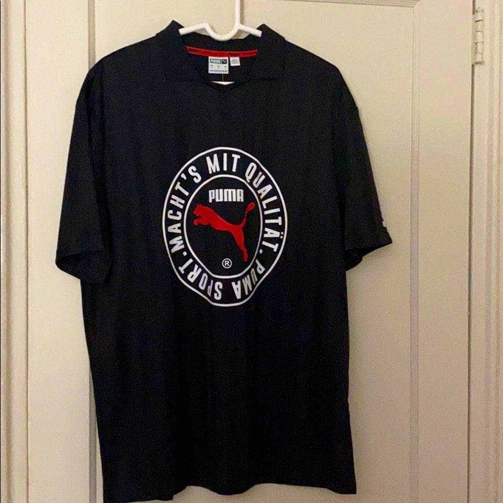 NWT Puma black polo short sleeve size: L